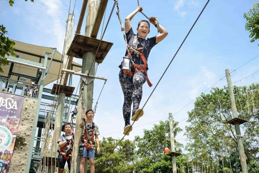 Sentosa Island: Ticket to Mega Adventure Park - What to bring and what instructors do