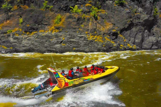Shearwater Adventure Jet Boat Experience in Victoria Falls - Riding the 465-horsepower boat through Batoka Gorge