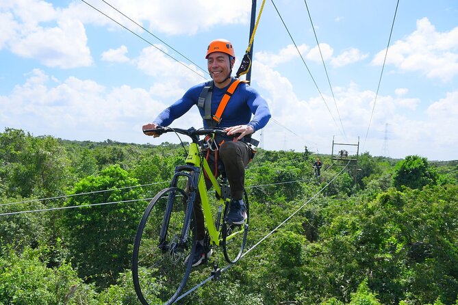Sky Trail: Sky Bike, Tarzania, Bungee Swing & Zip Line with lunch - Six zip lines with a faster rhythm