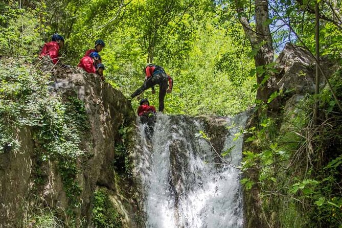 Small Group Canyoning in the Pollino National Park - The two waterfall abseils