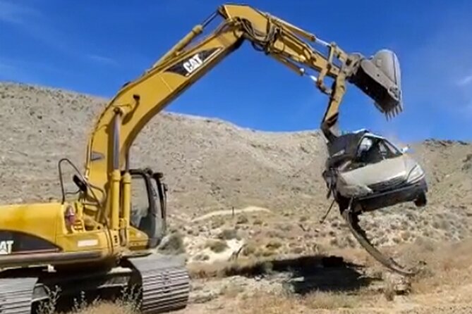 Smash and Grab at Adrenaline Mountain - Taking control of a 42-inch excavator