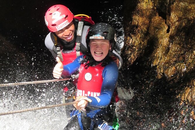Standard Canyoning Trip in The Crags, South Africa - Rappelling down the 82-foot waterfall