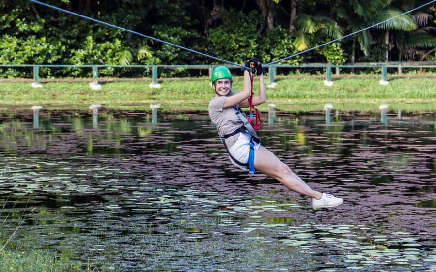Sunshine Coast: Treetop Challenge Adventure Park - Safety equipment and the smart belay system