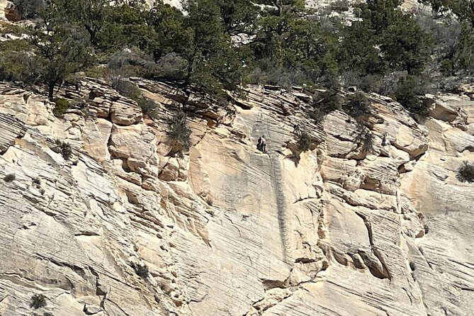 "Tallest in Utah" Via Ferrata & Rappelling (4 hr) - Climbing private red rock near Zion