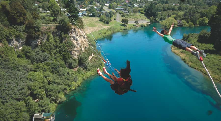 Taupō: Bungy Jump and Swing Combo - What happens when you arrive