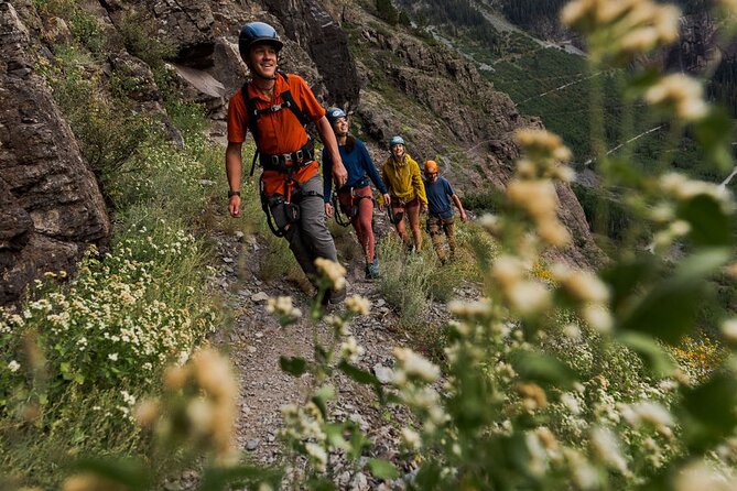 Telluride Via Ferrata - Private Trip - Gearing up beside Colorado’s tallest free-falling waterfall