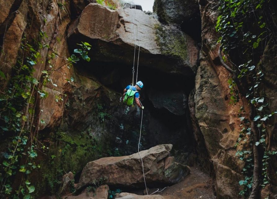 Tenerife: Los Arcos Canyoning Tour with Guide - Eight descents through orange and moss-covered rock