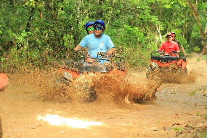 Thrills in Tulum's Jungle: Rappel, Ziplines, ATVs, Cenote & more - ATV trails bring noise, dust, and rough ground