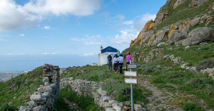 Tinos: Via Ferrata Guided Hike - Why Exomvourgo Hill makes a good Via Ferrata setting
