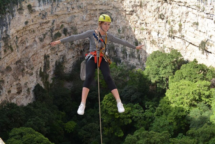 Tuxtla Gutiérrez: Sinkhole of Parrots Full-Day Rappel - Rappelling into the Sima de las Cotorras