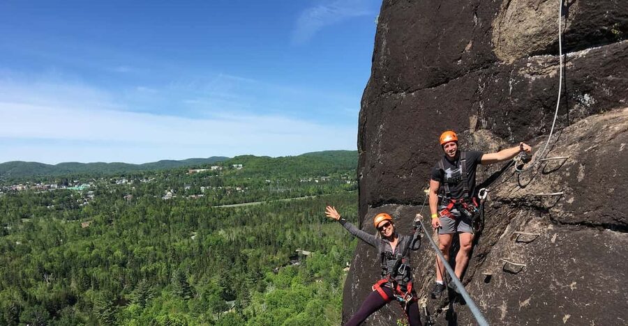 Tyroparc: Via Ferrata and Hiking in the Laurentians - The 700-meter walk back to base camp