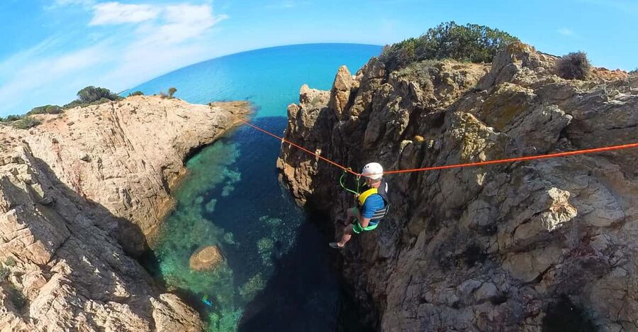 Vanilla- Wild Coasteering - Sea caves and clear Mediterranean water