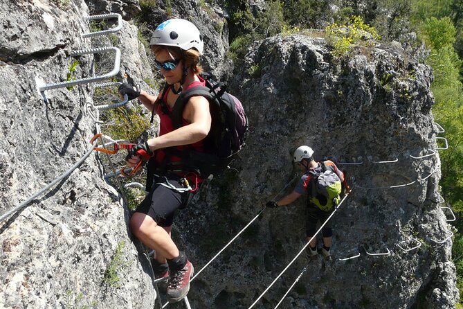 Via Ferrata Adventure in Madrid with Transport - Bridges, zip lines, and canyon views