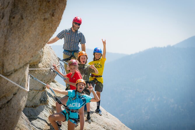 Via Ferrata Adventure in North Lake Tahoe - Moving Up the 800-Foot Route