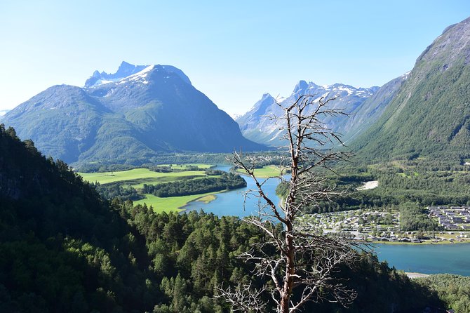 Via Ferrata Åndalsnes Intro Wall - Views of Troll Wall, Romsdalshorn, and Bispen
