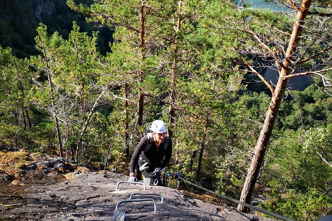 Via Ferrata Åndalsnes Intro Wall - The return from Nesaksla is part of the workout