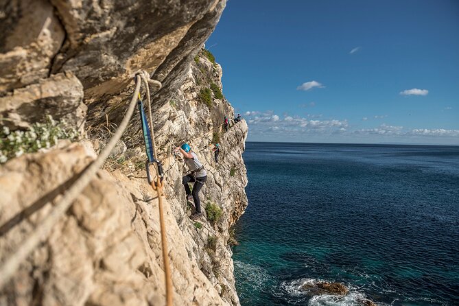 Via Ferrata Arrábida Natural Park, Setúbal, Sesimbra, near Lisbon - Climbing, rappelling, and cable-assisted progress