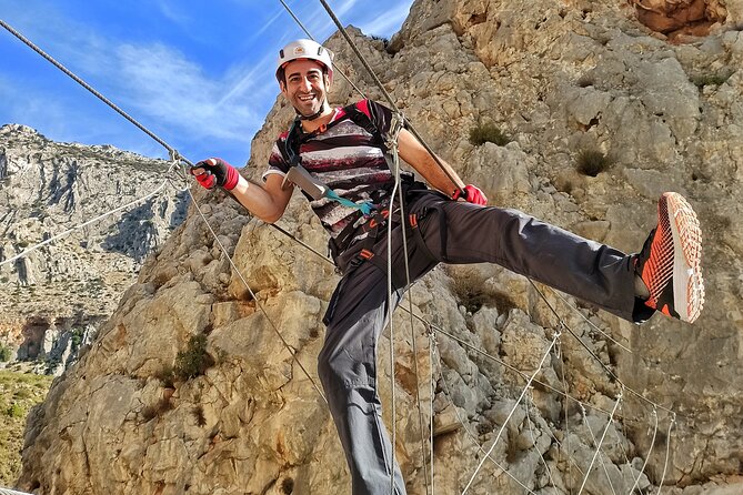 Via Ferrata Caminito del Rey - The zip line and monkey bridges