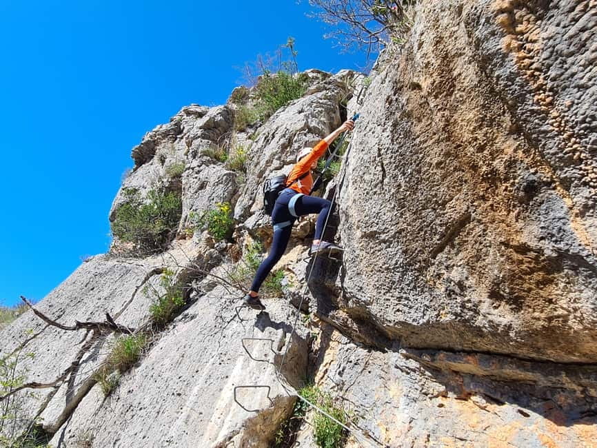 Via ferrata Čikola Canyon - Learning the iron path
