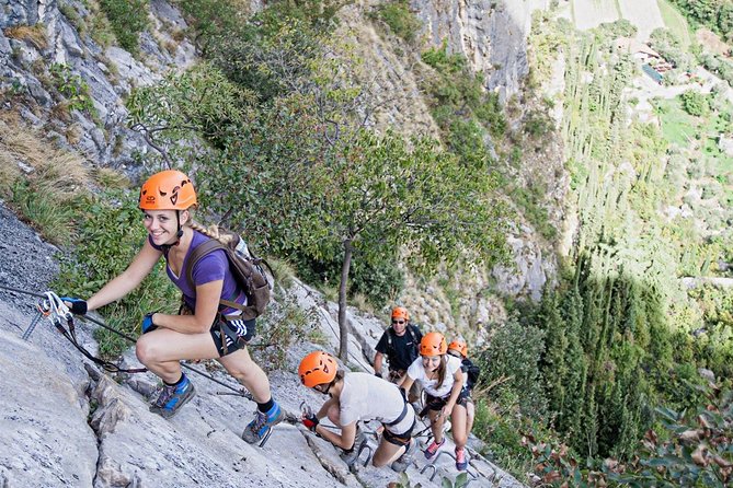 Via Ferrata Colodri 2.0 - Learning the gear before the rock gets steep
