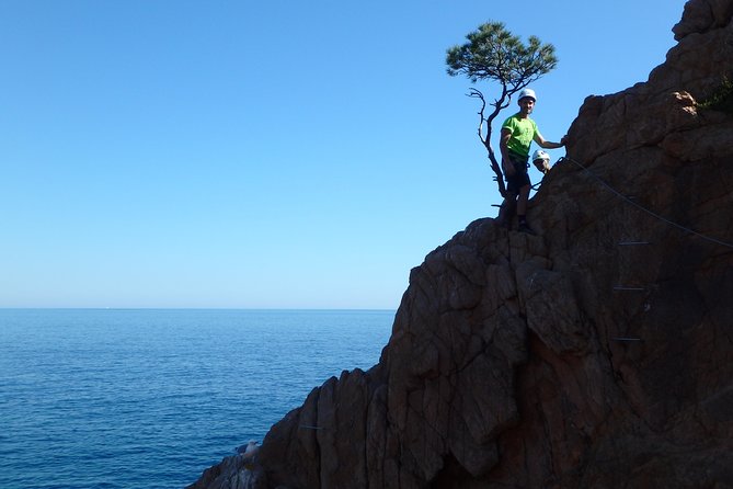 Via ferrata de Sant feliu de guíxols - Via ferrata cala del molí - The harder second part and the choice to continue
