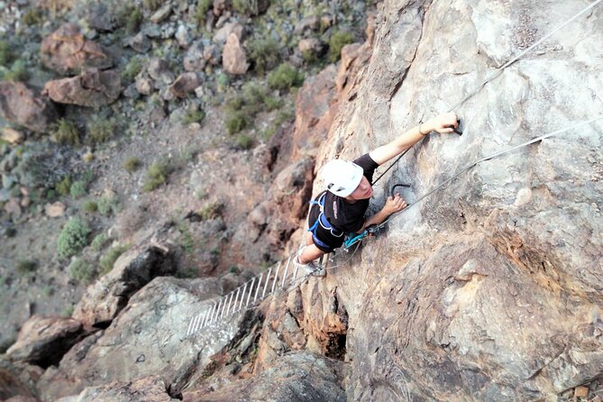 Via Ferrata Gran Canaria: Adventure Route for First Time Climbers - Valley and ocean views from the route