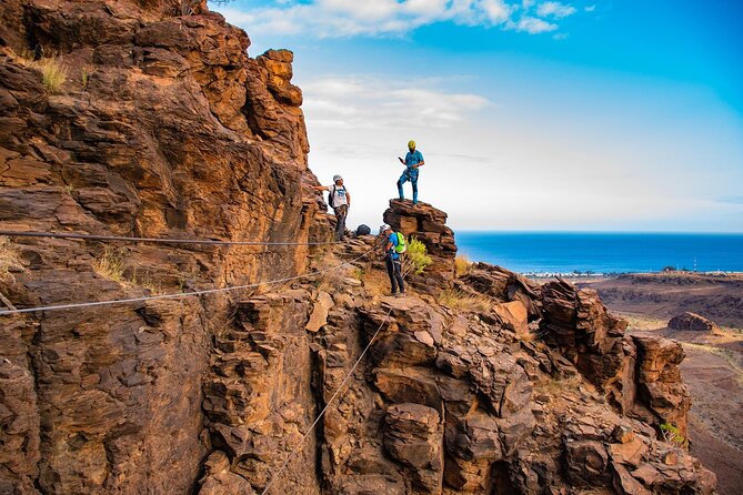 Via Ferrata in Gran Canaria. Vertical adventure park. Small groups - Guides who keep beginners moving