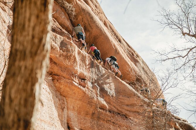 Via Ferrata / Rappel Adventure in East Zion - Getting fitted for the Via Ferrata