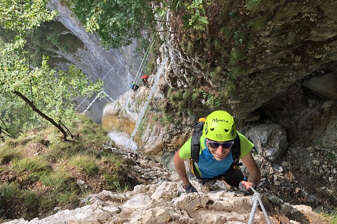 Via Ferrata Rio Ruzza - The waterfall approach through meadows and beech woods