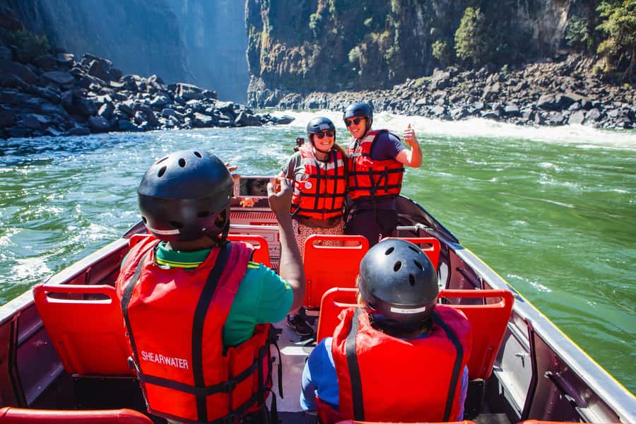 Victoria Falls: Jetboat Adventure Experience - The Boiling Pot view is the main event
