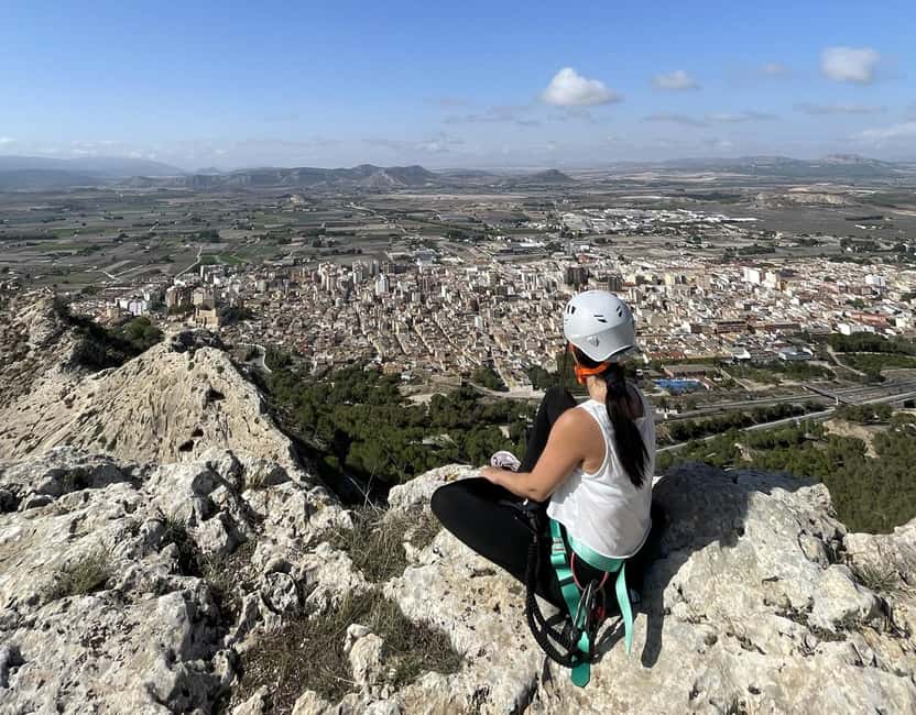 Villena: Tour Guide Via Ferrata Climbing with Abseiling - Starting in Villena with helmet and harness