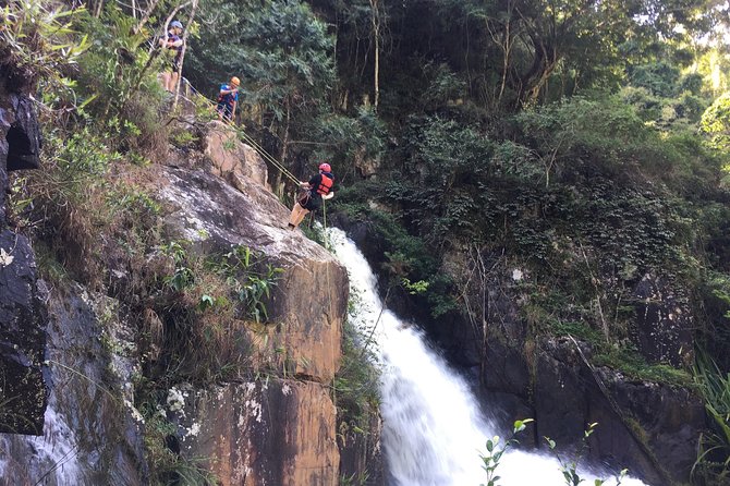 VIP Adventure Tour- Dalat Canyoning/Snapling/Rappeling - The 18-meter dry rappel