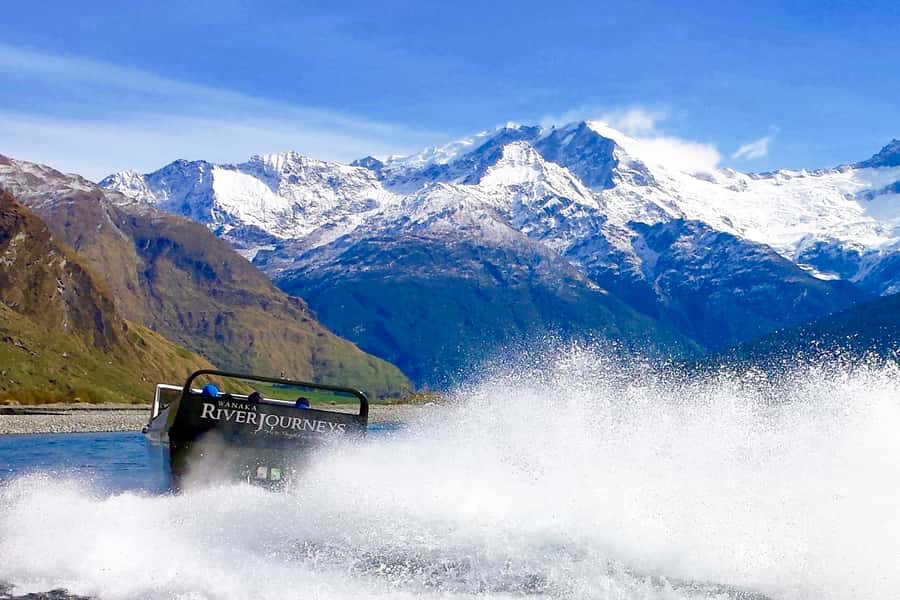 Wanaka: Jet Boat & Wilderness Walk - Stopping beneath glaciers and Mount Aspiring