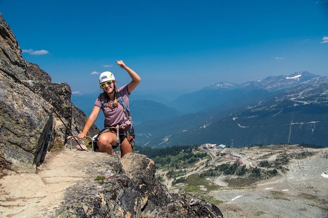 Whistler Via Ferrata Tour - Starting at Garbo’s Cap Bar and riding toward the glacier