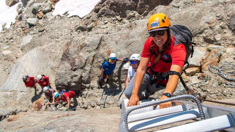 Whistler: Whistler Mountain Via Ferrata Climbing Experience - Learning the cable and lanyard system