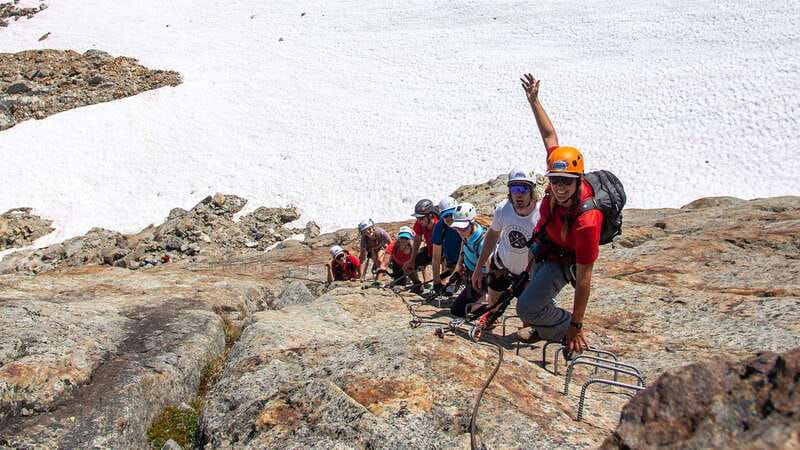 Whistler: Whistler Mountain Via Ferrata Climbing Experience - Choosing the return: 3-kilometer hike or chairlift
