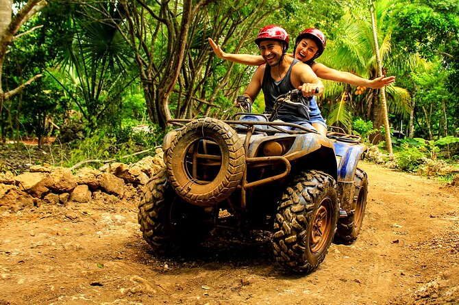 Wild Tulum Day: ATV Tour + Zip Lines + Cenote + Rappel & Lunch! - ATV trails through the forest