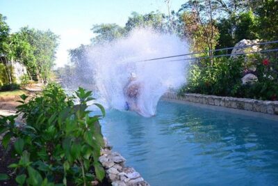 Zipline Mega Splash at Bavaro Adventure Park