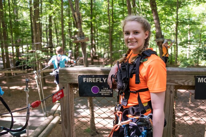 Ziplining and Climbing at The Adventure Park at Virginia Aquarium - A real workout, even for fit beginners