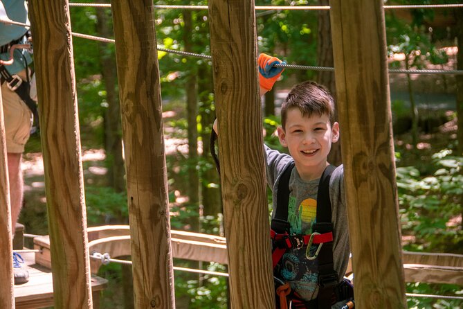 Ziplining and Climbing at The Adventure Park at Virginia Aquarium - Choosing from 17 color-coded aerial trails