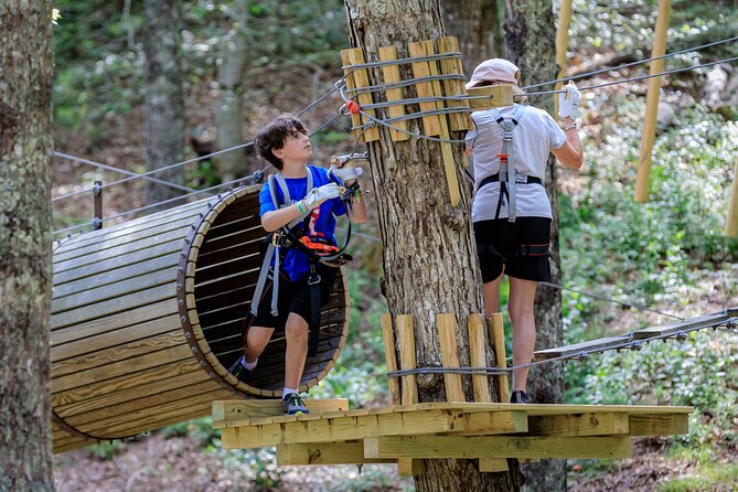 Ziplining and Climbing at The Adventure Park on Cape Cod - What happens during the two-and-a-half-hour session