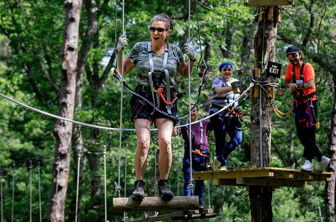 Ziplining and Climbing at The Adventure Park on Cape Cod - A strong choice for families and organized groups