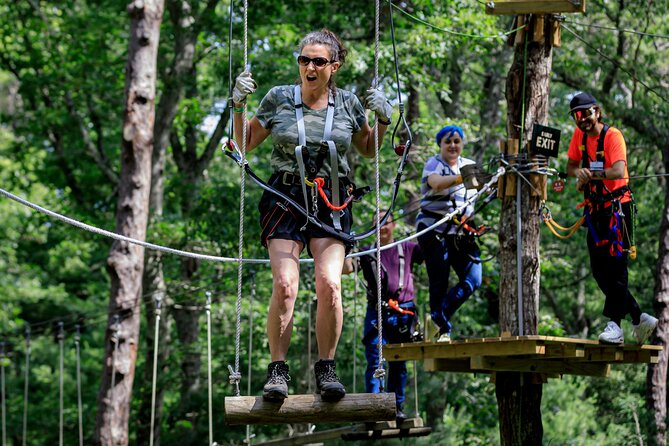 Ziplining and Climbing at The Adventure Park on Cape Cod - Weather can change the day