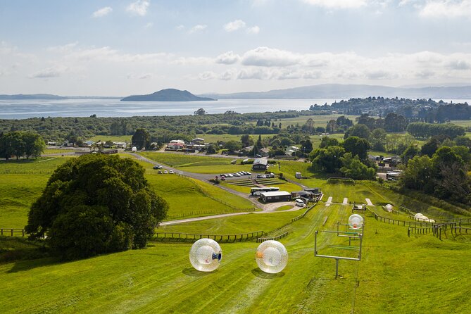 Zorb Inflatable Ball Ride from Mount Ngongotaha in New Zealand - What happens when you arrive at Mount Ngongotaha